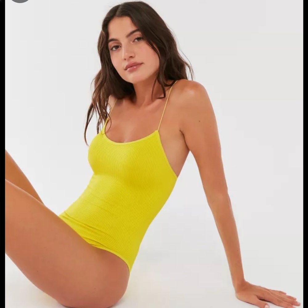 Out from under seamless body suit